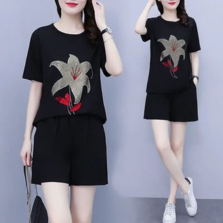 Set đồ thể thao ngắn tay form rộng thời trang mùa hè cho nữ