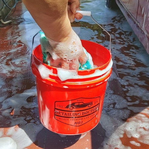 Xô Rửa Xe Chi Tiết Mới 10L 18L, Màu Đỏ 10L