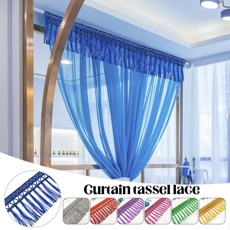 Dải Dây Tua Rua Viền Ren Dùng Trang Trí Rèm Cửa / Đầm / Đồ Thủ Công DIY