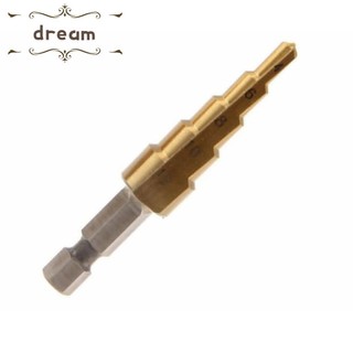 Drill Bits Steel Step Drill Set Step Drill 1/4\" Hex Shank 3pcs Useful
