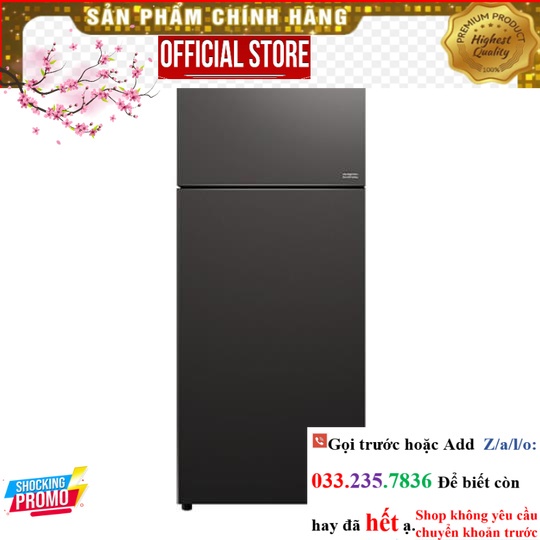 Tủ lạnh Hitachi Inverter 443 lít R-FVY510PGV0 (GMG) P&G