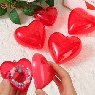 Hộp nhựa đựng kẹo hình trái tim màu đỏ dùng làm quà tặng valentine