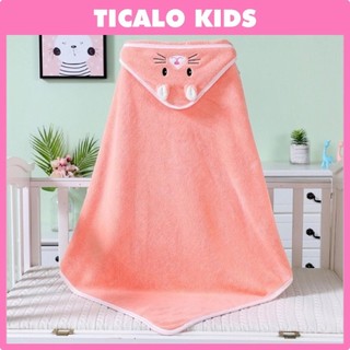 Ủ lông tuyết có mũ cho bé - chất liệu lông tuyết - kích thước 80cm x 80cm