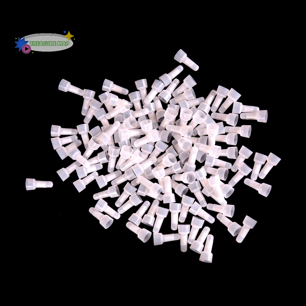 [J & J] 100 chiếc Mũ uốn đầu kín Đầu nối dây điện Nắp kết nối AWG 16-14 [MỚI]