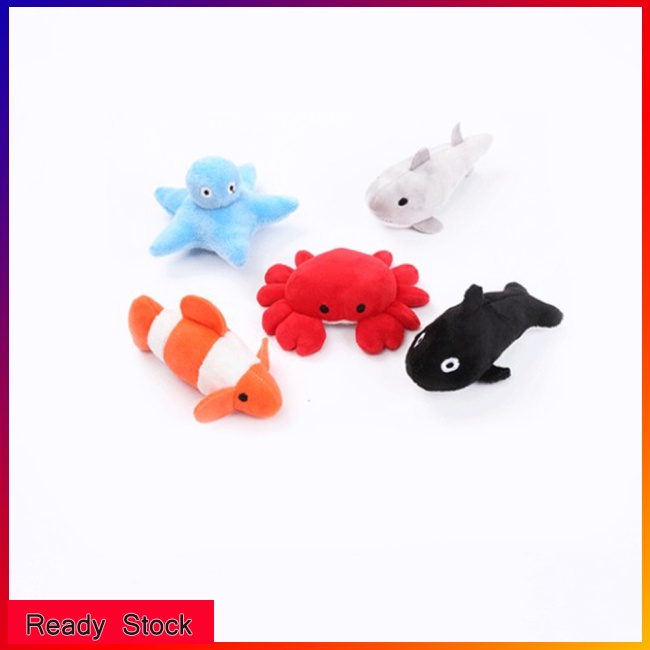 Thú Nhồi Bông Hình Cá Voi Dễ Thương 11cm Cho Mèo Cưng