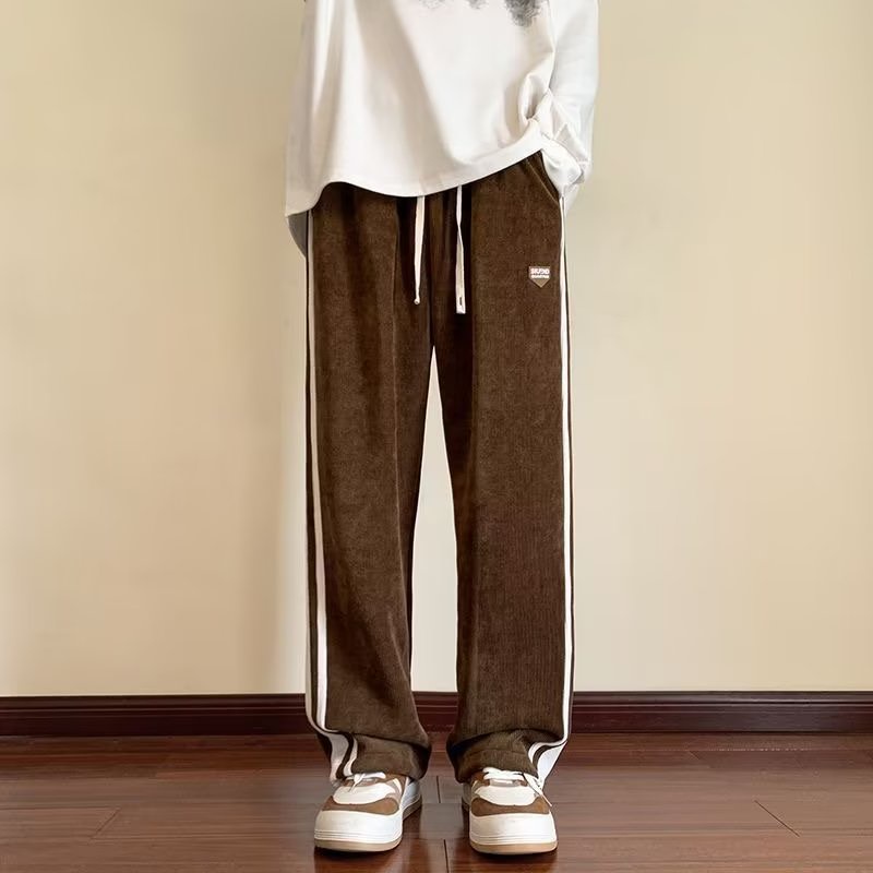 Quần Dài Ống Đứng Kẻ Sọc Hai Bên Phong Cách Hàn Quốc Thời Trang Cho Nam size s-3xl