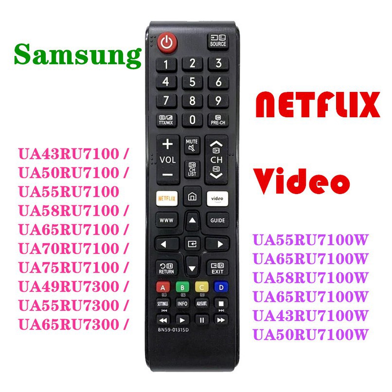 Samsung BN59-01315D Thay Thế Cho Samsung Smart TV Điều Khiển Từ Xa UA55RU7100W UA65RU7100W UA58RU710