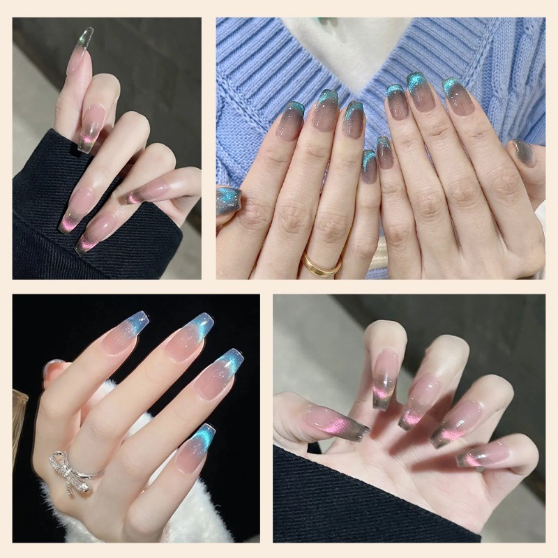 Gel uv Sơn Móng Tay Bán Vĩnh Viễn / Mắt Mèo Lấp Lánh 10 Màu Tùy Chọn