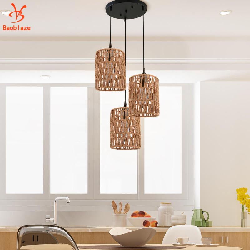 Baoblaze Chụp Đèn Chùm Bóng Phong Cách boho Cho Quán Cà Phê