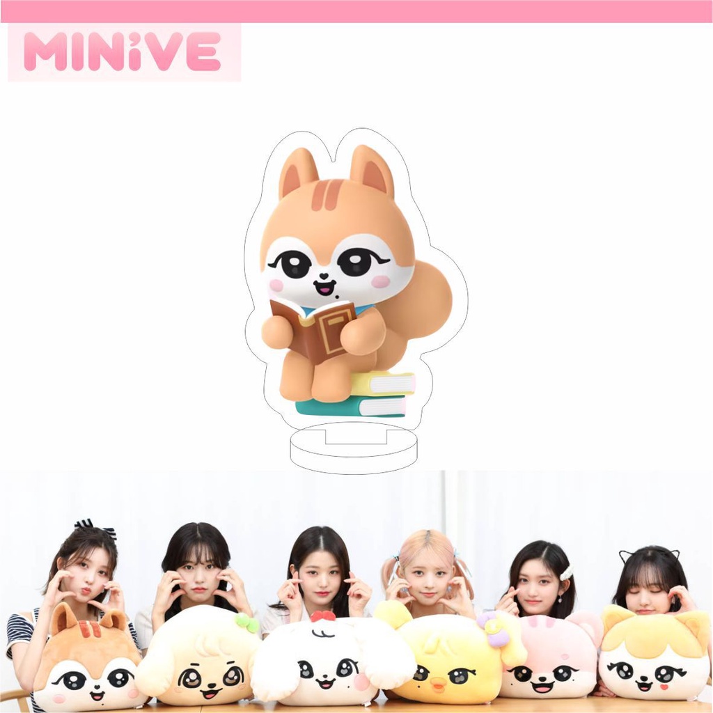 Phụ Kiện Trang Trí Để Bàn Bằng acrylic Hai Mặt Hình Hoạt Hình kpop