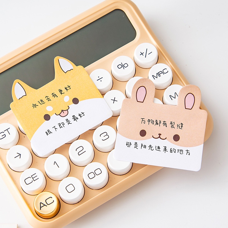Giấy Dán Ghi Chú Hình Động Vật Hoạt Hình Đáng Yêu Sáng Tạo note
