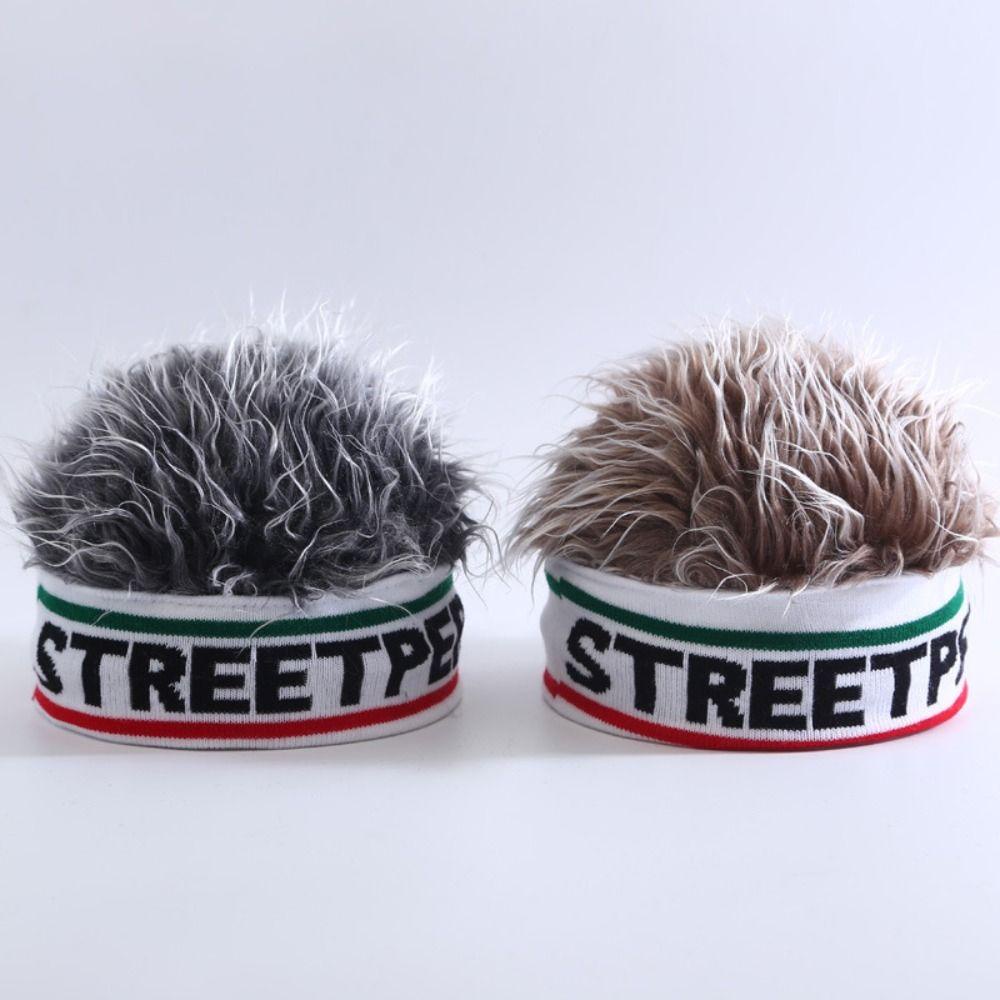 Bliss Mũ beanie Giả Tóc Ngắn Gắn Tóc Giả Xù Kiểu retro Vui Nhộn Phong Cách hip hop Thể Thao Dành Cho Trẻ Em / Người Lớn