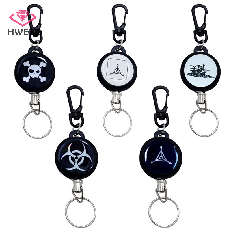 1 Móc Khóa Dây Rút Co Dãn Bằng Thép Không Gỉ Mới