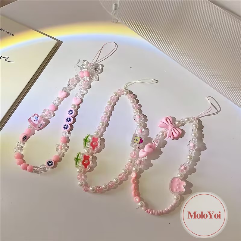Hoạt Hình Vòng Tay Chuỗi Ngọc Trai acrylic Hình Gấu Nhiều Màu Dễ Thương Cho Nữ