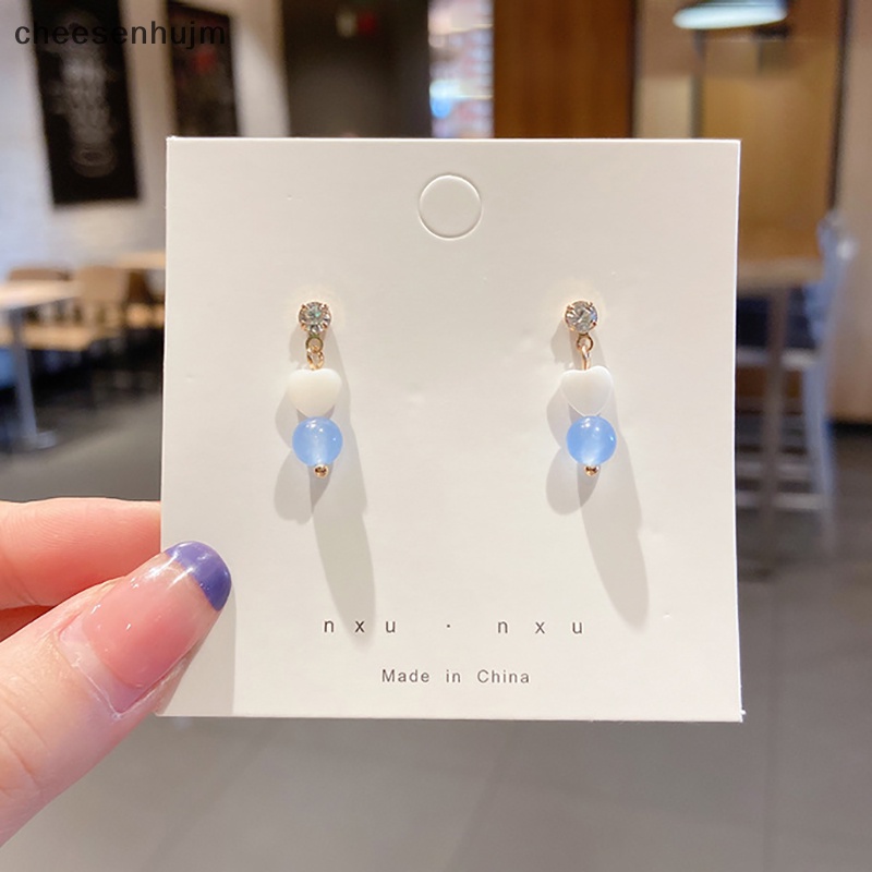 1 Cặp Bông Tai Đính Đá resin Thời Trang Hàn Quốc Dành Cho Nữ