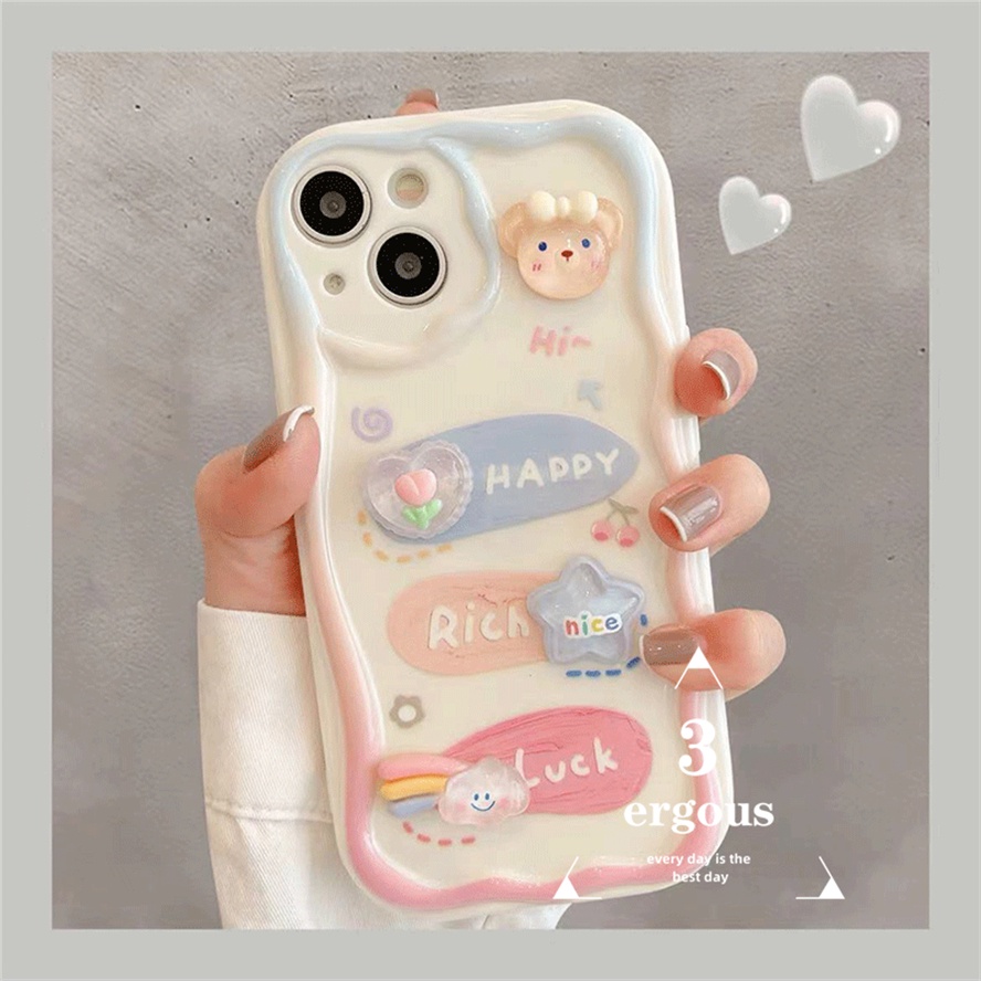 Ốp Điện Thoại Hình Gấu 3d Cho infinix smart 7 5 2020 hot 30 30i 30play 20 20i 20play note 12 g96 6 6plus hot 8 10 lite hot 12 11 10 play