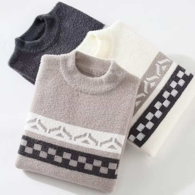 Aokang Áo sweater Dệt Kim Dày Dáng Rộng Kẻ Sọc Kiểu Hàn Quốc Thời Trang Thu Đông Cho Học Sinh