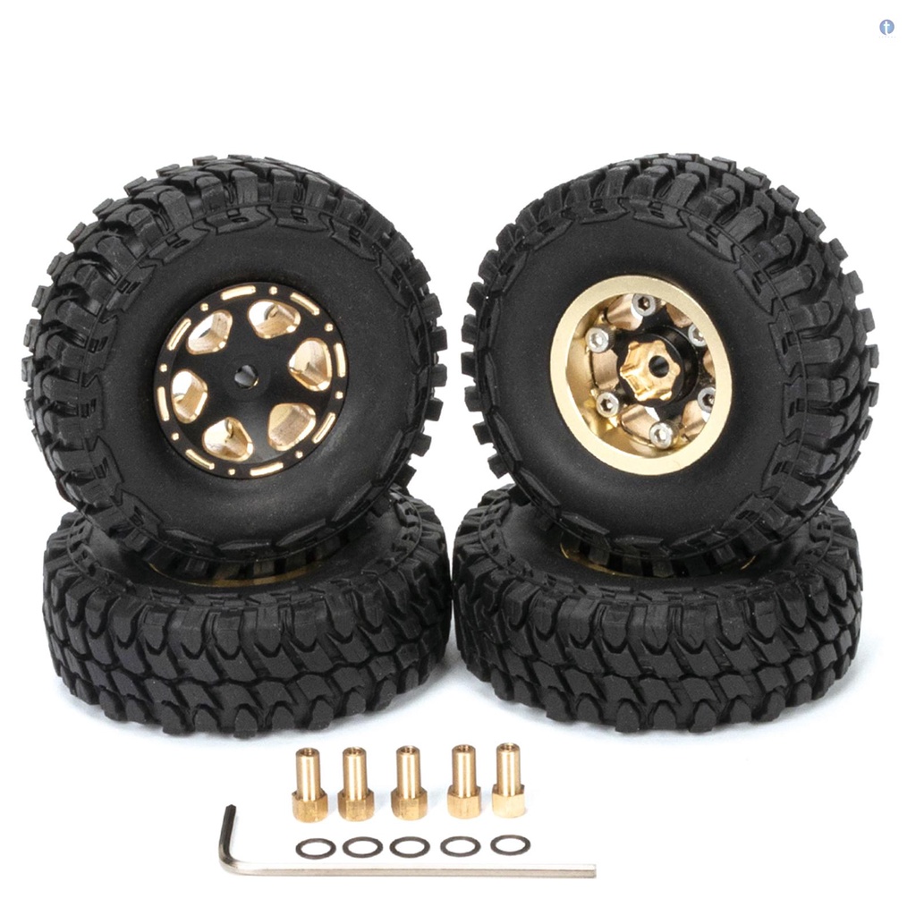 Rc Set 4 BáNh Xe Thay Thế Cho Xe rc 1 / 24 axial scx24 rc