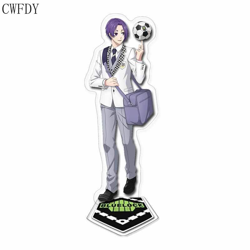 Mô hình Standee Anime BLUE LOCK Acrylic Stand Isagi Yoichi 2 mặt trong suốt Trang Trí để bàn 15cm