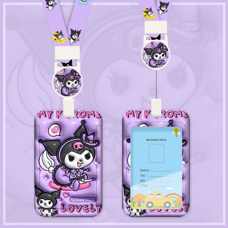 Ví Đựng Thẻ Xe Buýt / Thẻ Họa Tiết Hoạt Hình 3d Dễ Thương Thoải Mái Chống Rơi Tiện Dụng