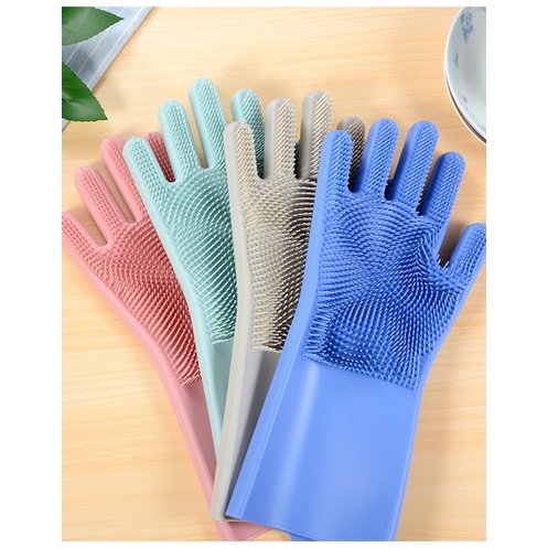Bao Tay Rửa Chén Silicon Găng Tay Rửa Chén Bát Silicon Vệ Sinh Nhà Cửa Đa Năng - Danh Gia Dụng