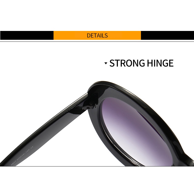 Kính Mát Gọng Tròn Lớn Phong Cách Âu Mỹ Thời Trang