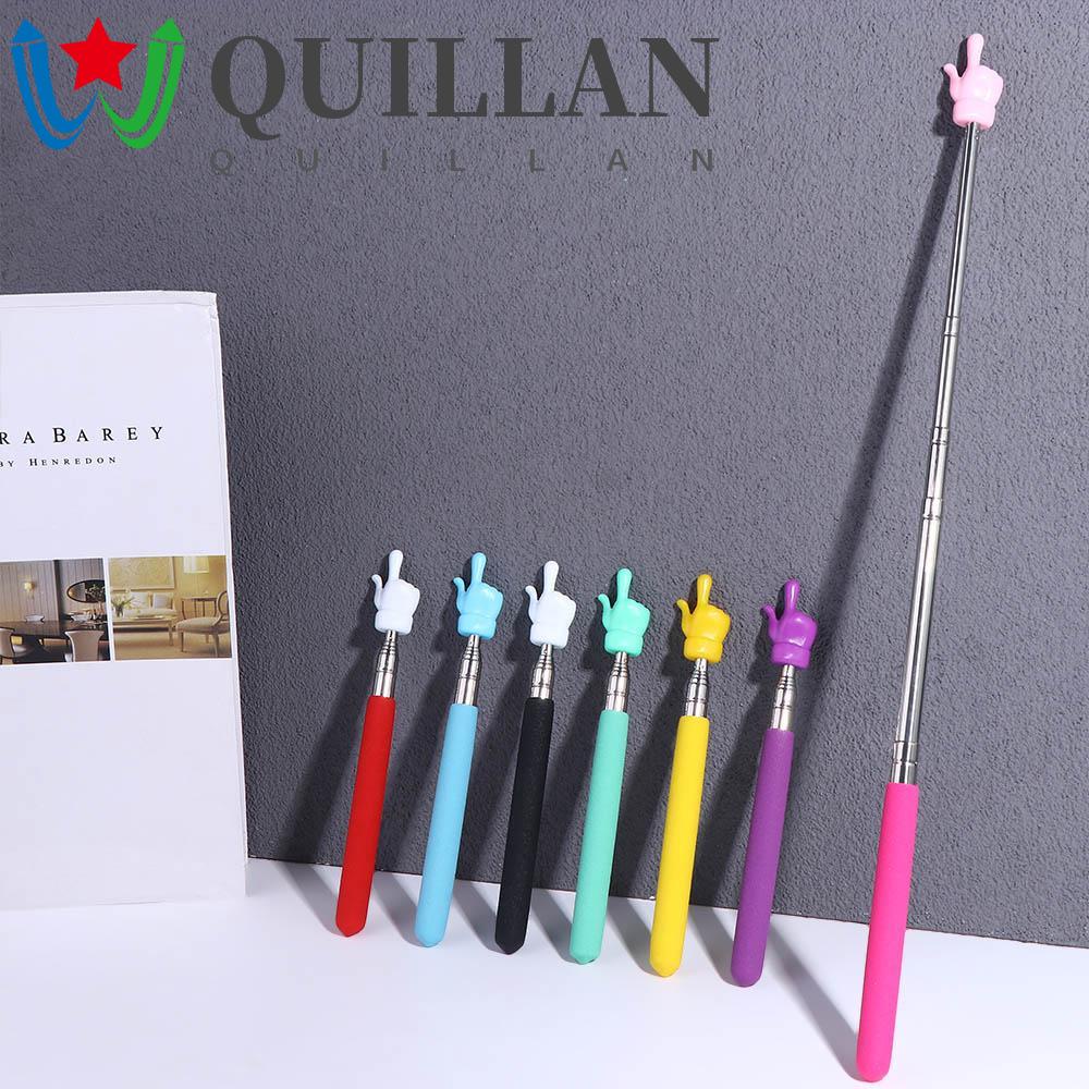 Quillan Con Trỏ Đặc Biệt Bằng Thép Không Gỉ Có Thể Thu Vào 8 Màu Hỗ Trợ Đọc Sách Cho Giáo Viên