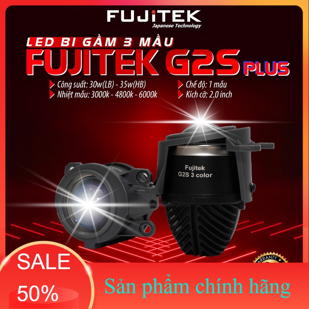 Bi gầm led Fujitek G2S 2.0 inch 2 chế độ pha cos chống chói