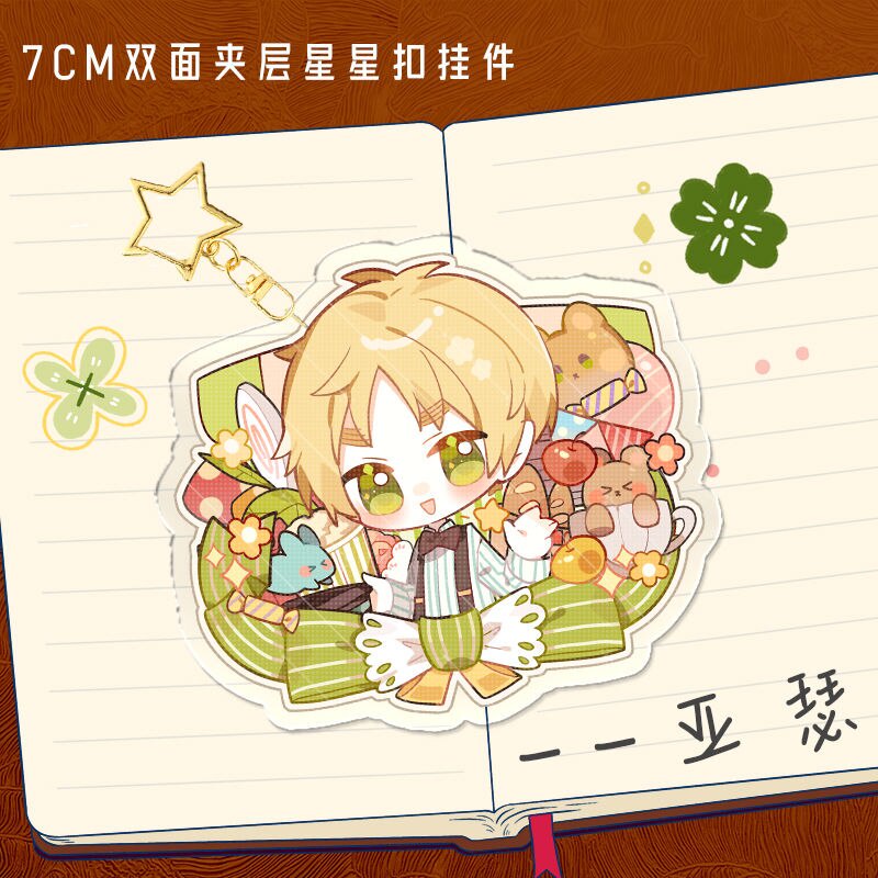 Móc khoá Anime Manga Axis Powers Hetalia Anime Keychain Women Wang Yao Ivan Arthur Acrylic Phụ kiện trang trí chibi cute