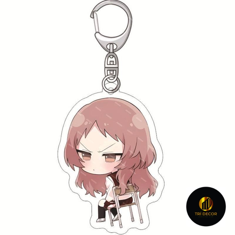 Móc Chìa Khóa 3 Kiểu Họa Tiết Anime The Girl I Like Forgot Her Glass Mie Ai Komura Kaede Dễ Thương