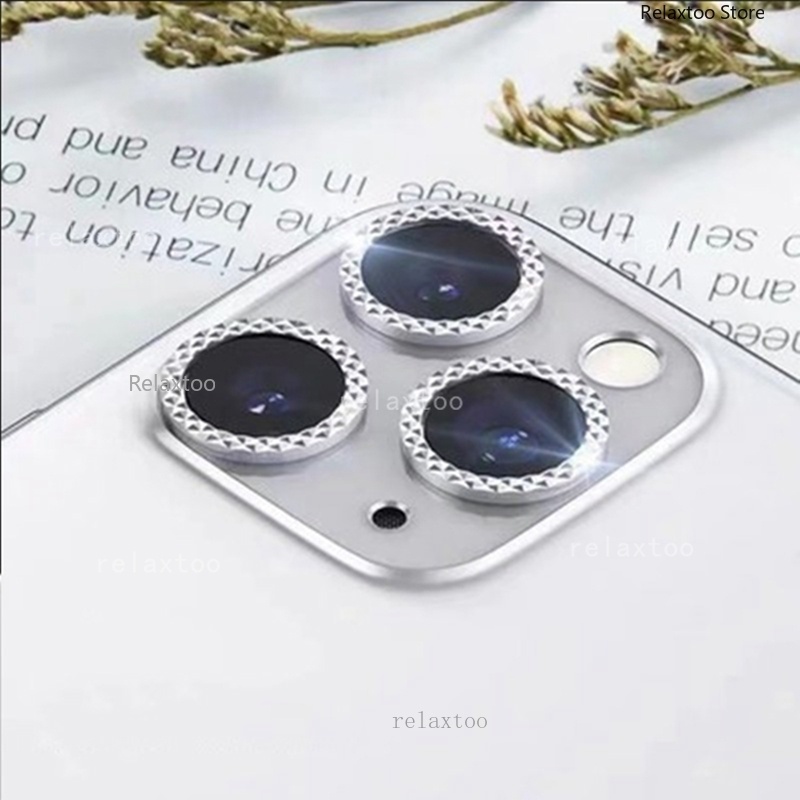 Kính Cường Lực Bảo Vệ camera Sau Có Vòng Nhẫn Kim Loại Cho iphone 15 pro max plus 15 promax 5g 15pro 15plus 15promax