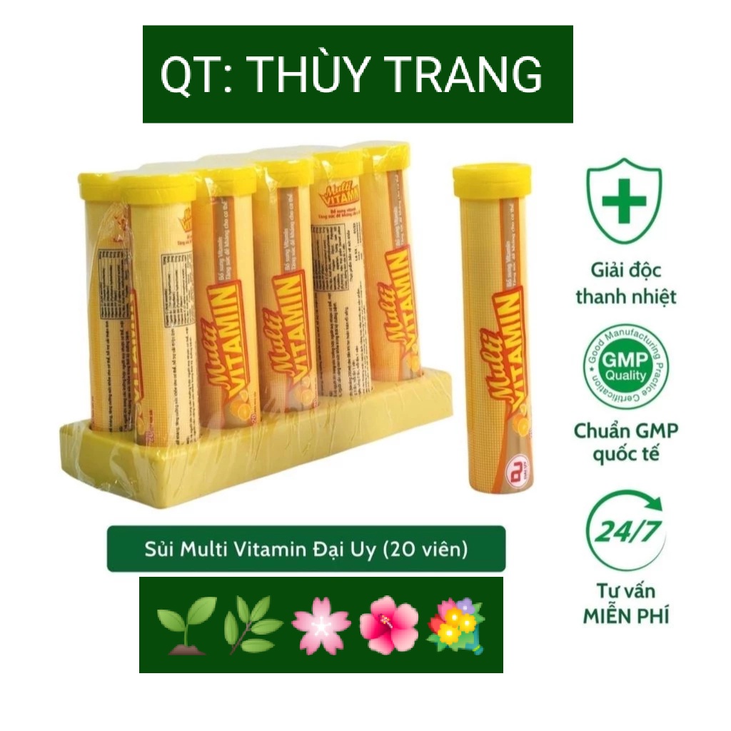 Sủi MULTIVITAMIN Đại Uy Tub 20 viên- Tăng cường sức đề kháng, giải độc cơ thể..