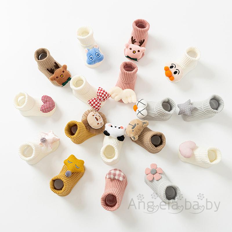 Hian- Tất cotton Giữ Ấm Họa Tiết Hoạt Hình 3d Cho Bé