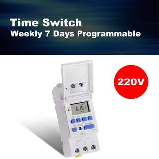 PK SINOTIMER 220V Weekly 7 Days Digital Programmable Timer Switch Relay Control