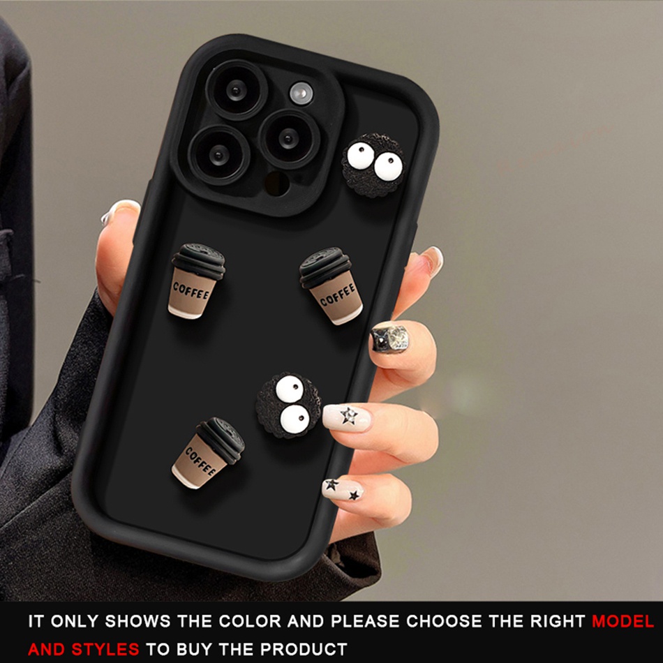 Ốp Điện Thoại Silicon Mềm Chống Sốc Hình Ly Cà Phê 3d iphone 11 12 13 14 15 pro max 11pro 13pro 6 6s 7 8 plus x xr xs max 12pro 15pro