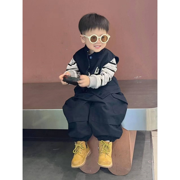 Set Đồ Thời Trang Xuân Thu 2023 Phong Cách Mới Cho Bé Trai