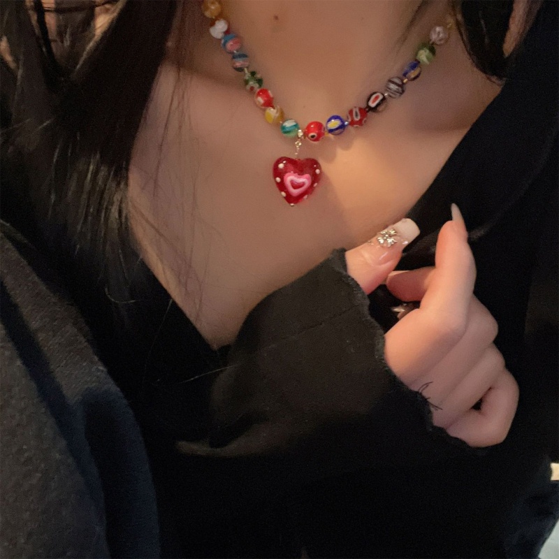 ARIN Nhiều Màu Sắc Đính Hạt Men Vòng Cổ Bohemian Có Thể Điều Chỉnh Vòng Cổ Handmade Bohemian Hạt Vòn