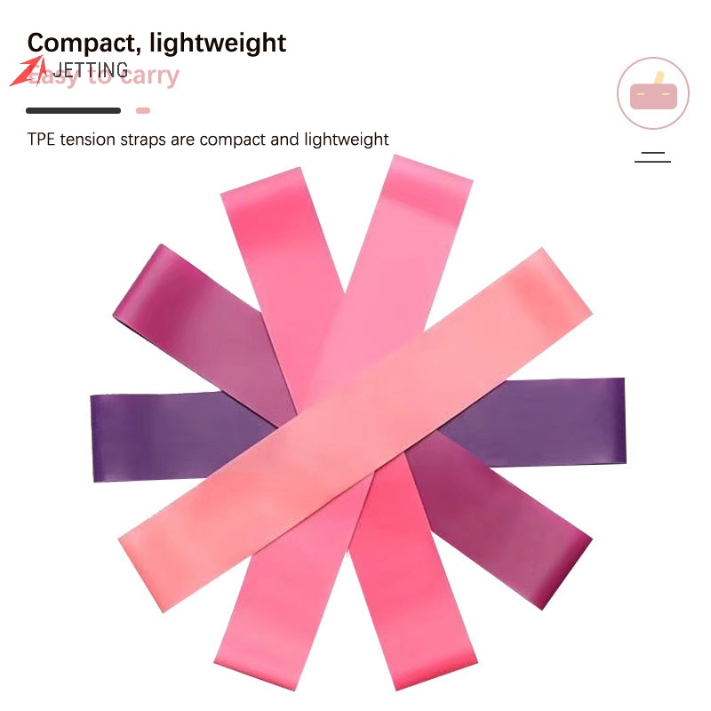 Jetting Dây Đai Kháng Lực mini Co Giãn Hình Chữ j Hỗ Trợ Luyện Tập yoga / Thể Hình Cho Nam Và Nữ