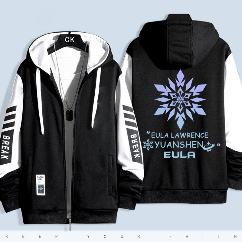Genshin Áo Khoác sweater unisex eulat kamizato ayaka Ấn Tượng Mùa Thu Đông rsab