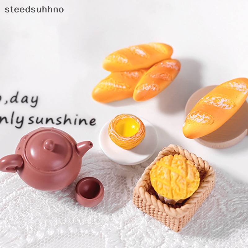 Steedsu Đồ Chơi Mô Phỏng Nhà Bếp Nấu Ăn Mô Phỏng Bánh hamburger Bánh Donut Bánh Donut diy Trang Trí Bàn Ăn Trẻ Em hhno