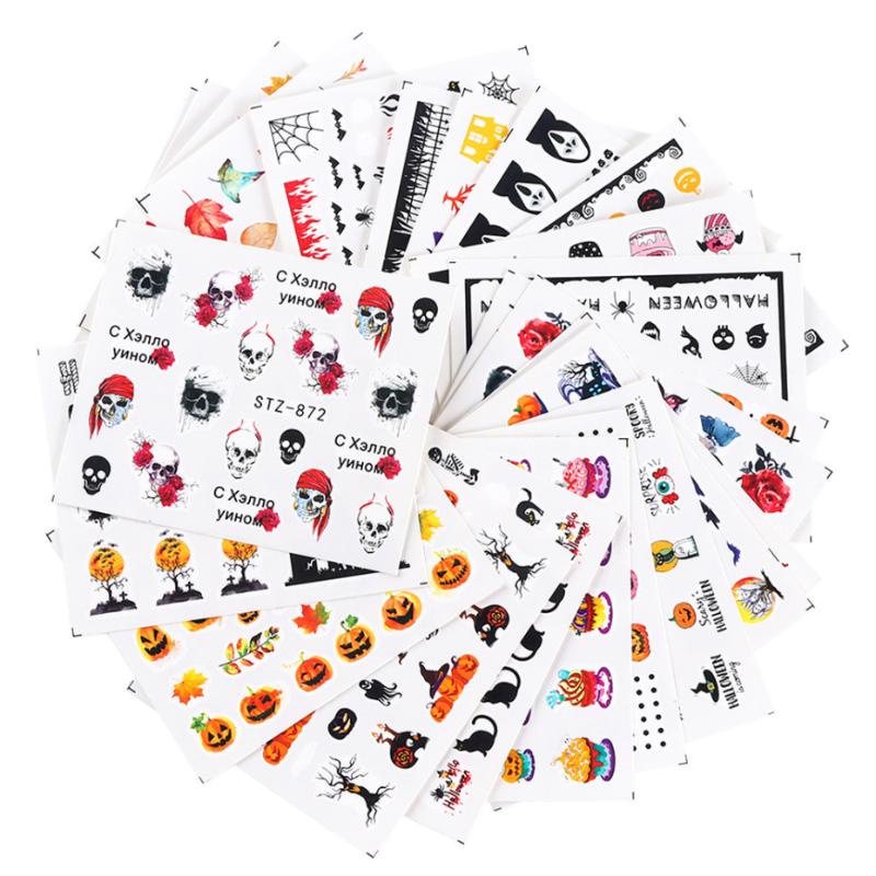 Miếng Dán Trang Trí Móng Tay Họa Tiết halloween Độc Đáo