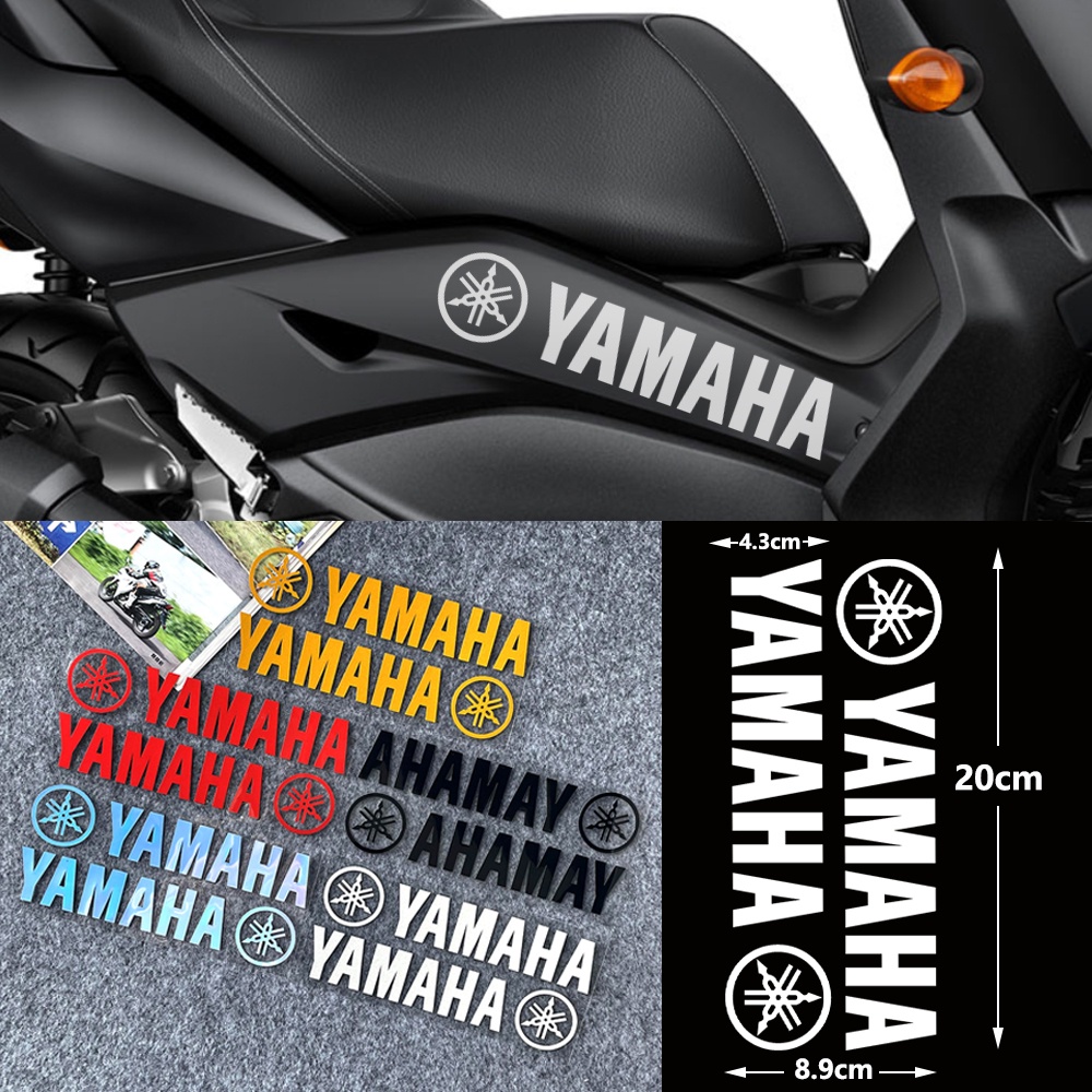 Miếng Dán logo yamaha Phản Quang Trang Trí Kính Chắn Gió Trước Thân Xe Mô Tô