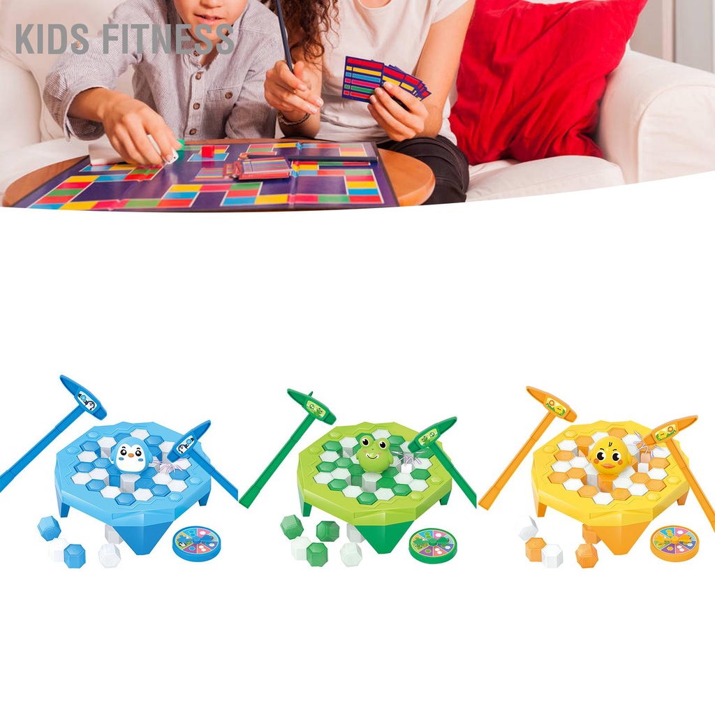 Kids Fitness Trò chơi Baby Trap Break Ice tương tác Hình động vật Block Knock Breaking cho trẻ mới biết đi dành em
