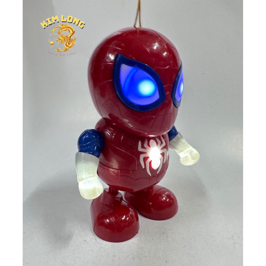Đồ chơi lồng đèn siêu nhân nhện Spiderman nhảy múa dễ thương cho bé trai tặng kèm pin quà tặng trung thu cho bé