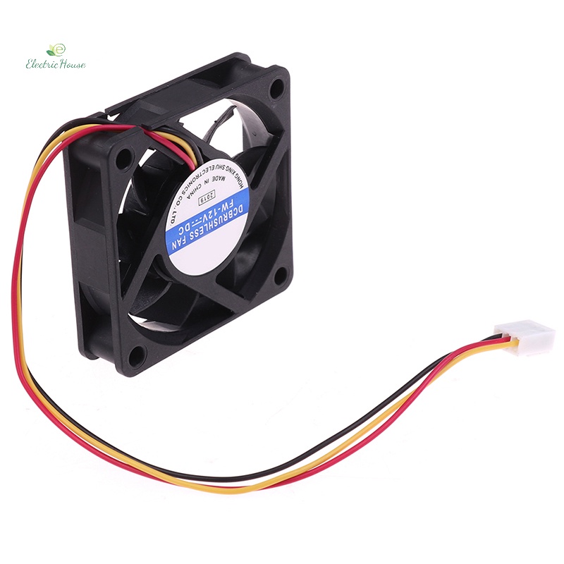 1 Chiếc Quạt Tản Nhiệt Điện 12v 3pin 6010 60mm 60 * 60mm