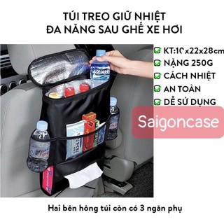 Túi đựng đồ giữ nhiệt đa năng gắn sau ghế xe hơi xe ô tô vải dù oxford chắc chắn tiện dụng
