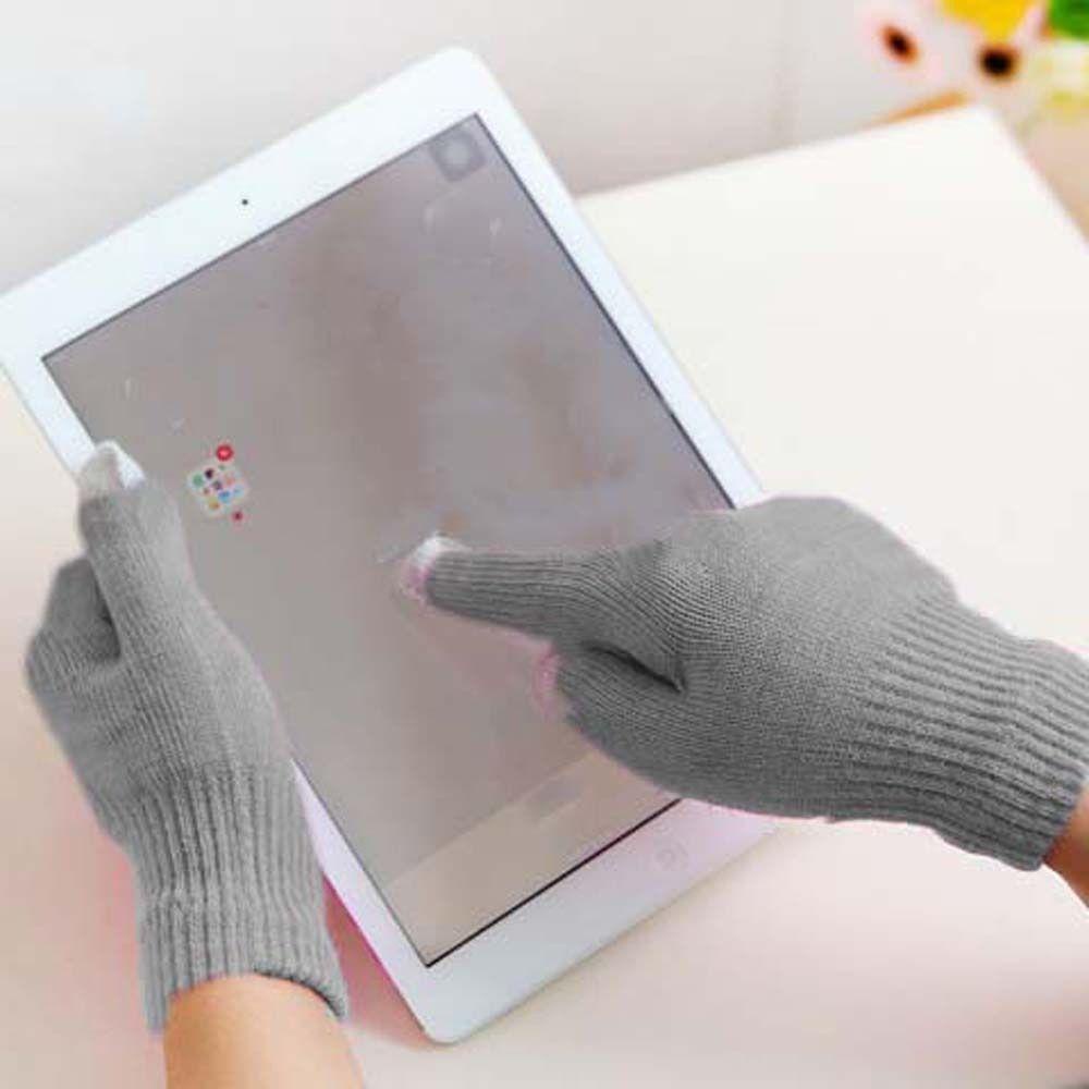 Đôi Găng Tay cordellaub Dệt Kim Mùa Đông Màu Trơn Thanh Lịch Có Thể Chạm Màn Hình Cảm Ứng Phong Cách Hàn Quốc