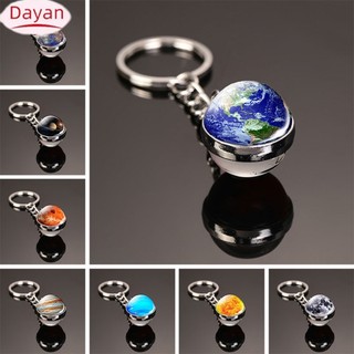 Móc Chìa Khóa Mặt Dây Chuyền Vũ Trụ Hai Mặt Galaxy Hành Tinh Quả Bóng Thủy Tinh Vòng Chìa Khóa Quà Tặng Ý Nghĩa Cho Những Người Yêu Thiên Văn Học