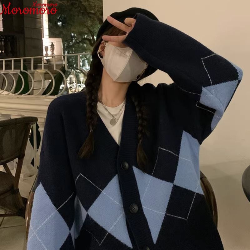 Áo khoác len MAIFUWEI WXF23936N339Z230925 thời trang vintage dễ thương