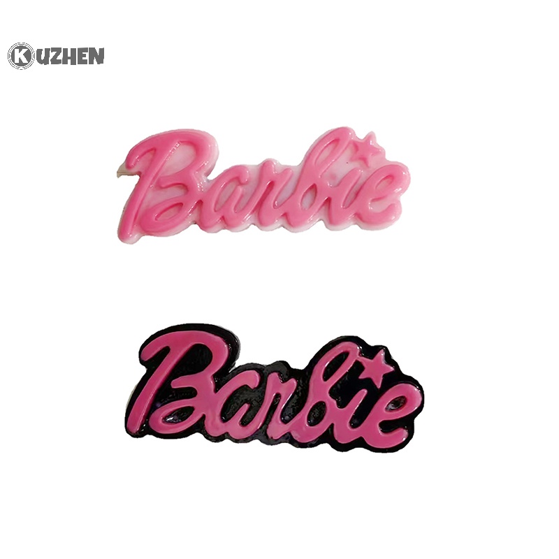 Kẹp Tóc Trang Sức Bằng acrylic In Chữ barbie y2k Kiểu vintage Dễ Thương Thích Hợp Làm Quà Tặng Cho Bạn Gái